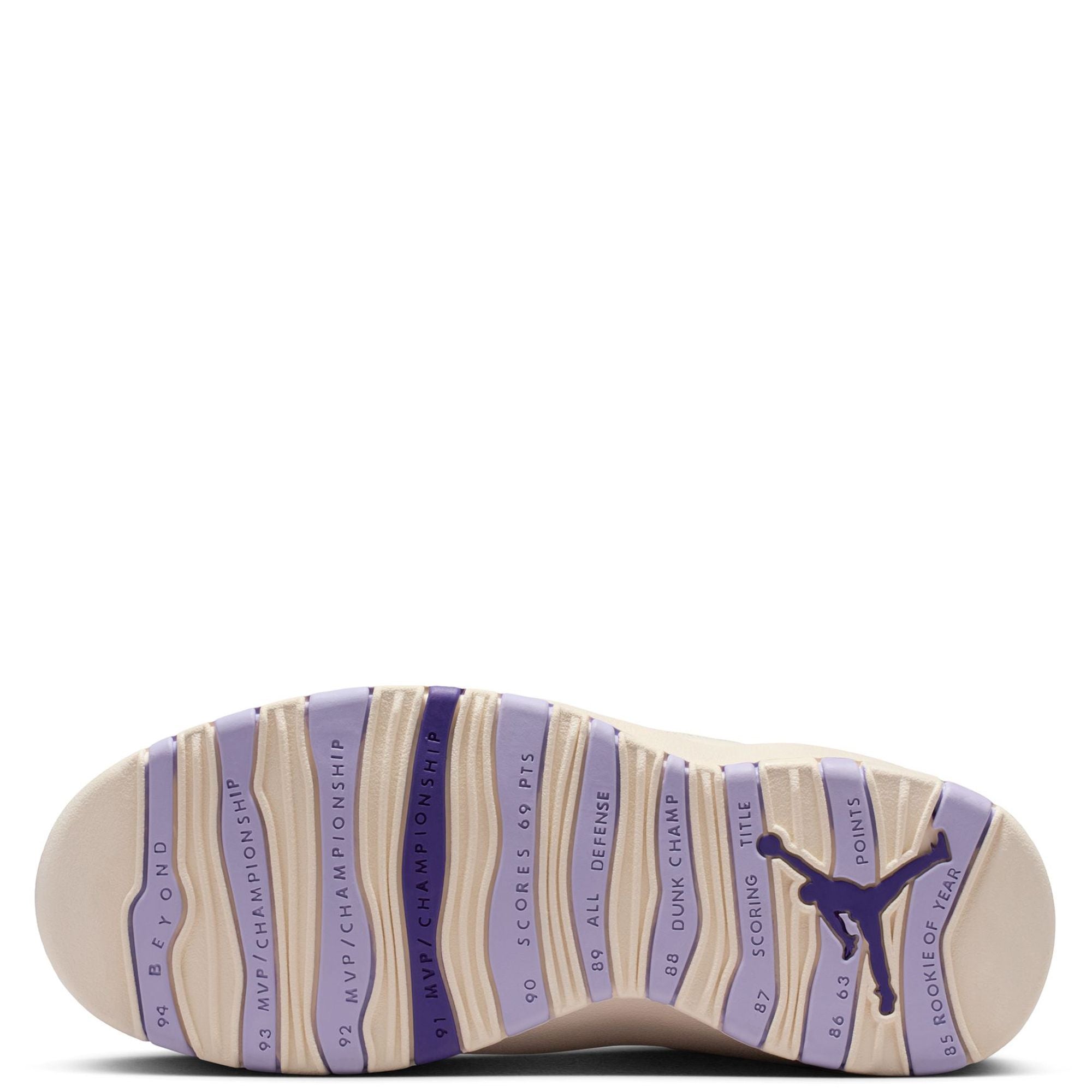 Women's Air Jordan 10 Retro Hydrangeas Beige/Purple IQ0388-101 8