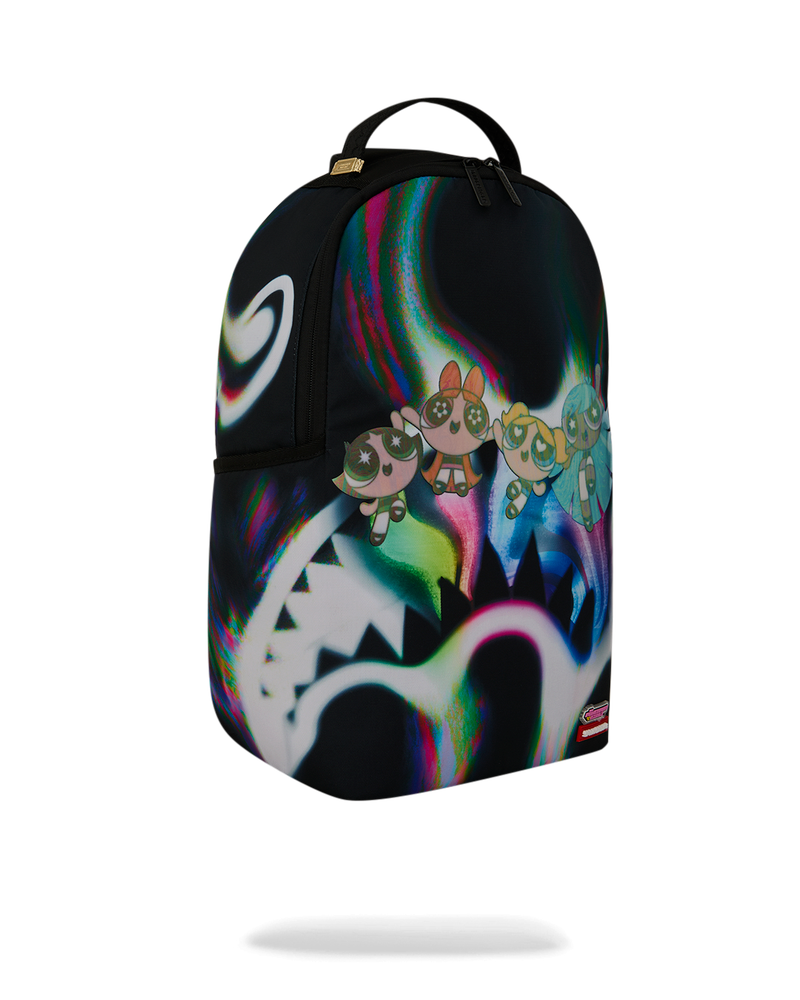 Sprayground Powerpuff Girls Rainbow Holo Shark Backpack