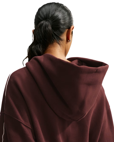 Women's Nike Studio Fleece Medium Weight Oversized Full-Zip Cropped Hoodie IU1130-658