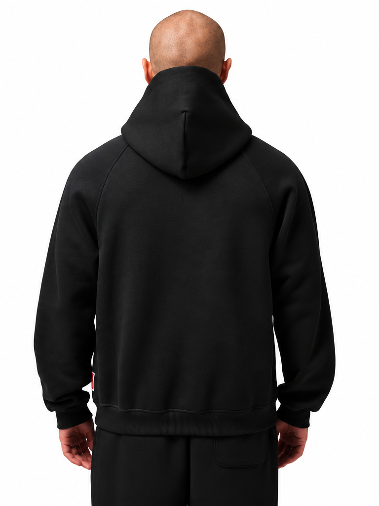 Men's Jordan Brooklyn Statement Pullover Hoodie Black/Fire Red IZ4030-012