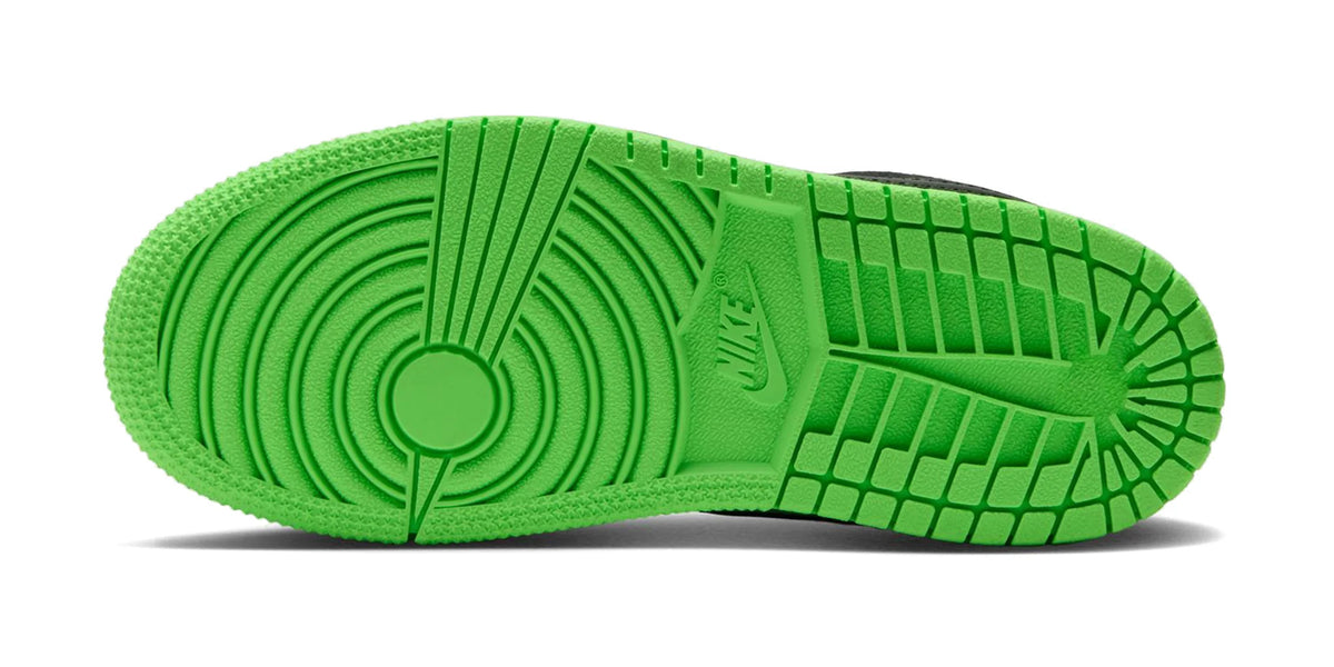 Little Kid's Jordan 1 Low SE Black/Black/Scream Green/Dark Smoke Grey IV5265-001