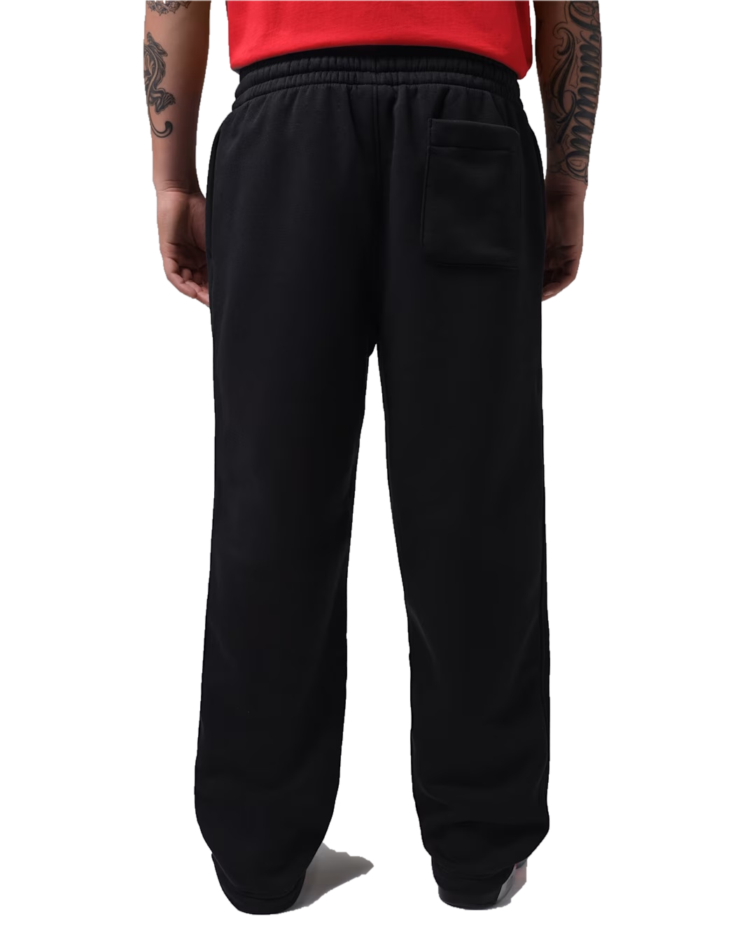 Men's Jordan Brooklyn Open-Hem Trousers Black/University Red IX6210-010
