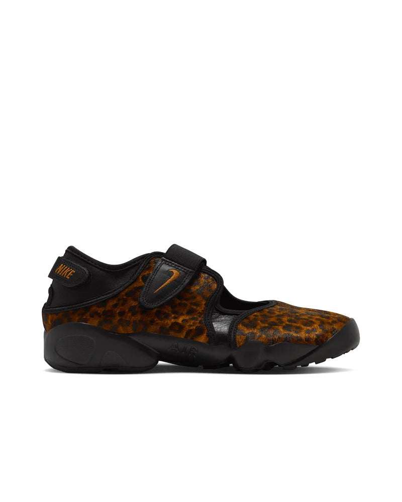 Women's Nike Air Rift Pony Hair Leopard Black/Desert Ochre IO4884-002