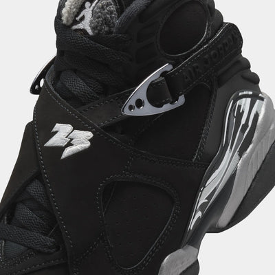Big Kid's Air Jordan 8 Retro Chrome Black/Chrome 305368-007