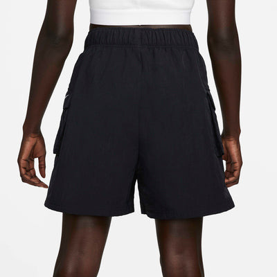 Women's Nike Sportswear Essential  Woven High-Waisted Shorts Black DM6247-010