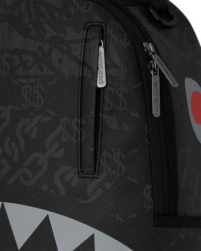 Sprayground 4AM Black & Red Shark Backpack