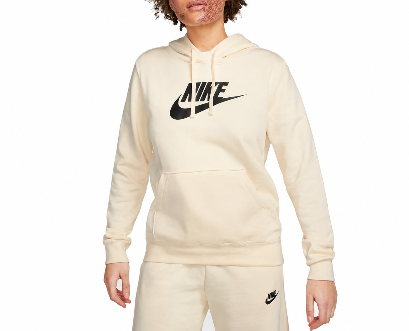 Women's Nike Sportswear Club Fleece Pullover Hoodie Yellow DQ5775-113