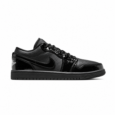 Women's Air Jordan 1 Low SE Patent Elephant Black HJ7743-010