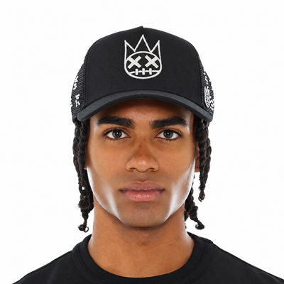 Cult of Individuality Crystal Logo Trucker Hat Black 626AC-CH79A-BLK
