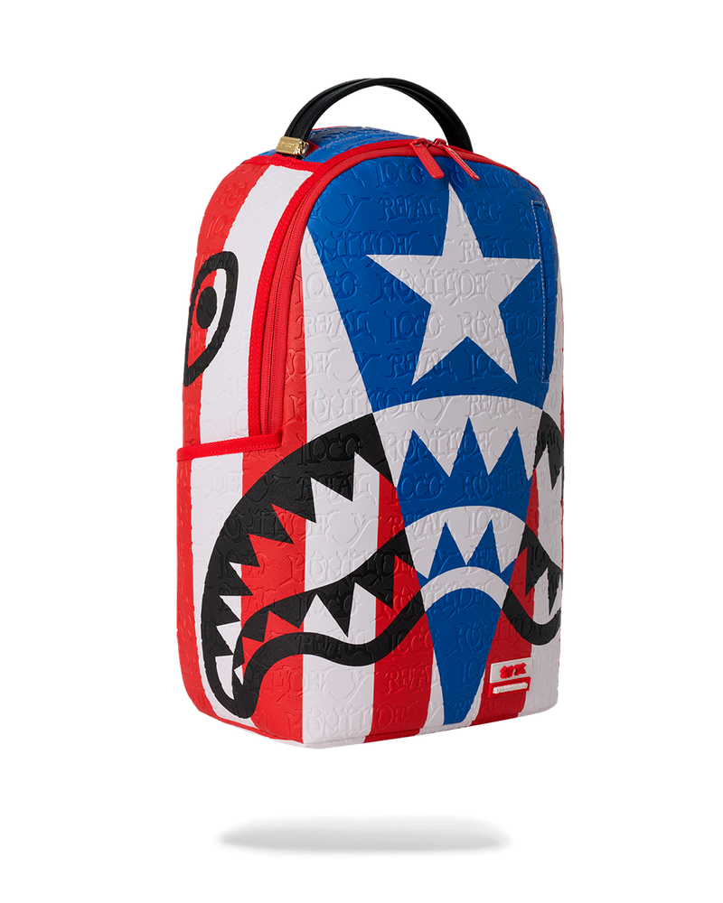 Sprayground Jon Z Puerto Rico Flag Center Shark - Multi-Color