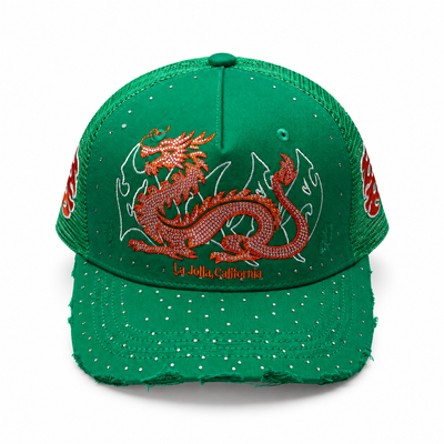 Men's Duaa Earth Trucker Snapback Green earthhat-green