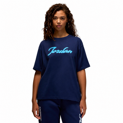 Women's Jordan Graphic T- Shirt Midnight Navy/Blue Chill FV7200-410