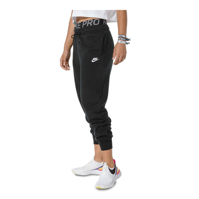 Women's Nike Sportswear Essential Fleece Pants Black/White BV4095-010