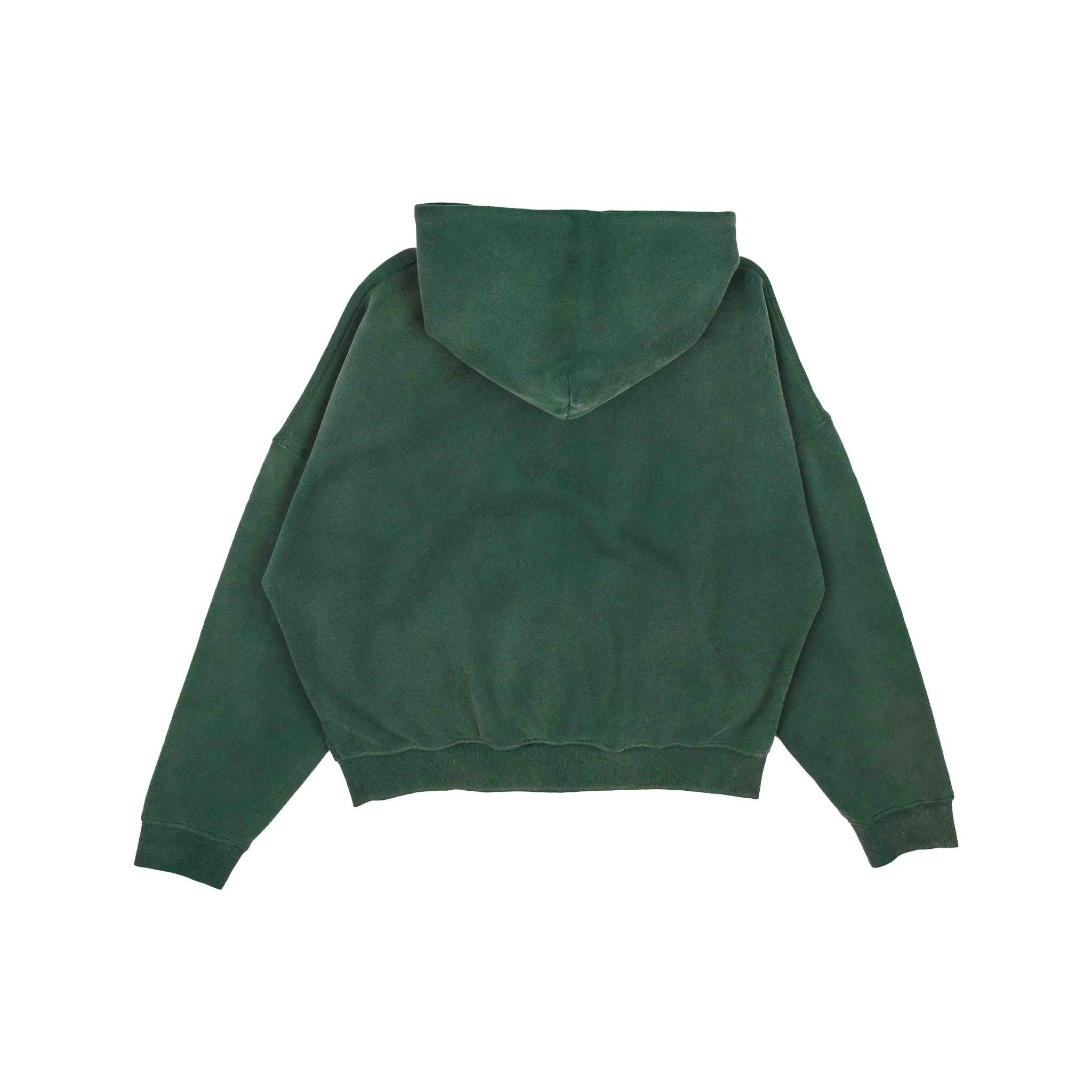 Men's Common Hype Cropped Fleece Zip Up Hoodie ch46872-fstgrn