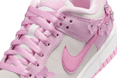 Women's Nike Dunk Low SE IV4726-600 Pink Foam/Pink Rise/Sail/Metallic Silver