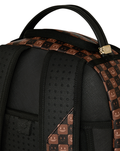 Sprayground Sharks In Paris Wtf Bubble Brown Check Backpack