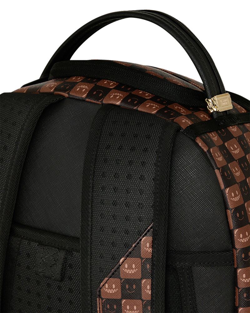 Sprayground Sharks In Paris Wtf Bubble Brown Check Backpack