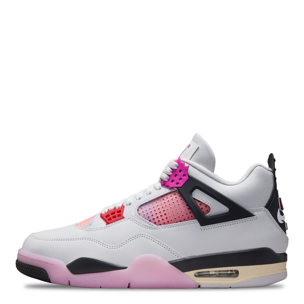 Men's Air Jordan 4 Retro Comic Off White/Anthracite/Neutral Grey/Fire Pink/Light Arctic Pink/Muslin JA1135-100