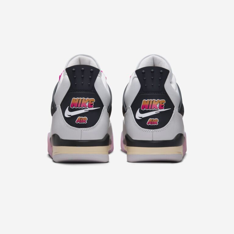 Men's Air Jordan 4 Retro Comic Off White/Anthracite/Neutral Grey/Fire Pink/Light Arctic Pink/Muslin JA1135-100