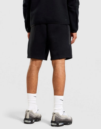 Men's Nike Tech Fleece Shorts - Black & Orange