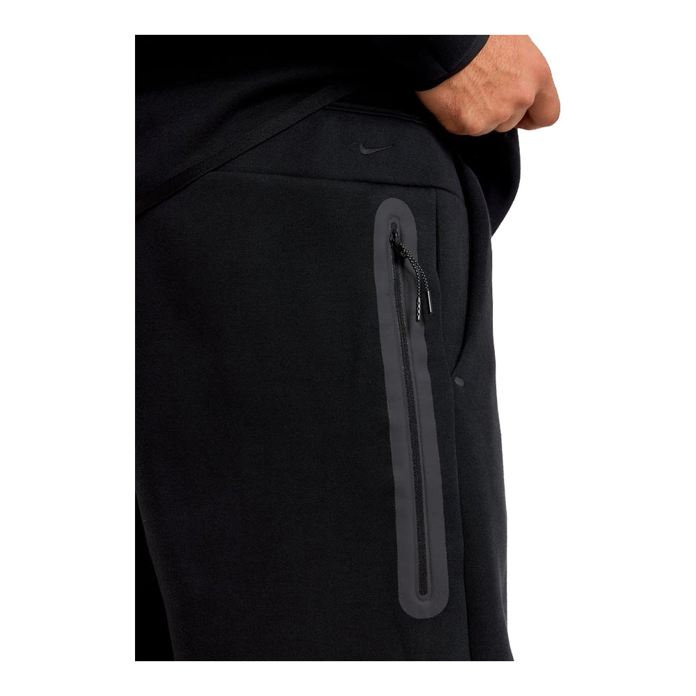 Men's Nike Tech Fleece Shorts - Black & Orange