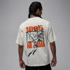 Men's Jordan Brooklyn Shattered Backboard Oversized Graphic T-Shirt - Sail/Off-Noir