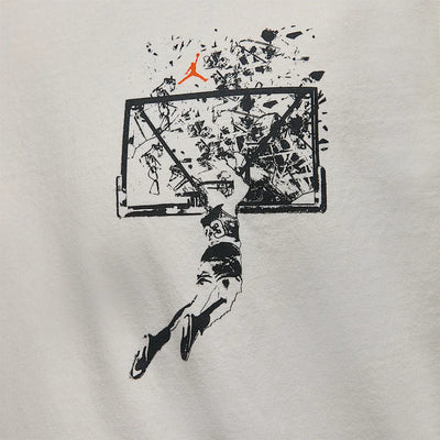 Men's Jordan Brooklyn Shattered Backboard Oversized Graphic T-Shirt - Sail/Off-Noir 4