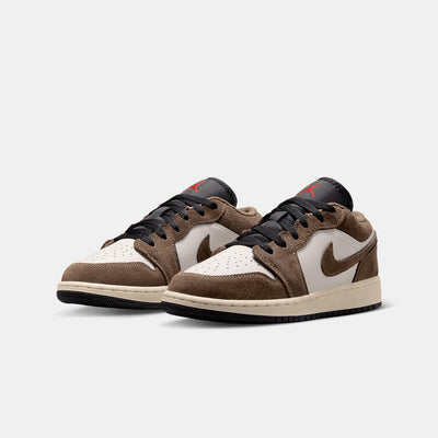 Big Kid's Air Jordan 1 Low Palomino/Phantom 553560-200
