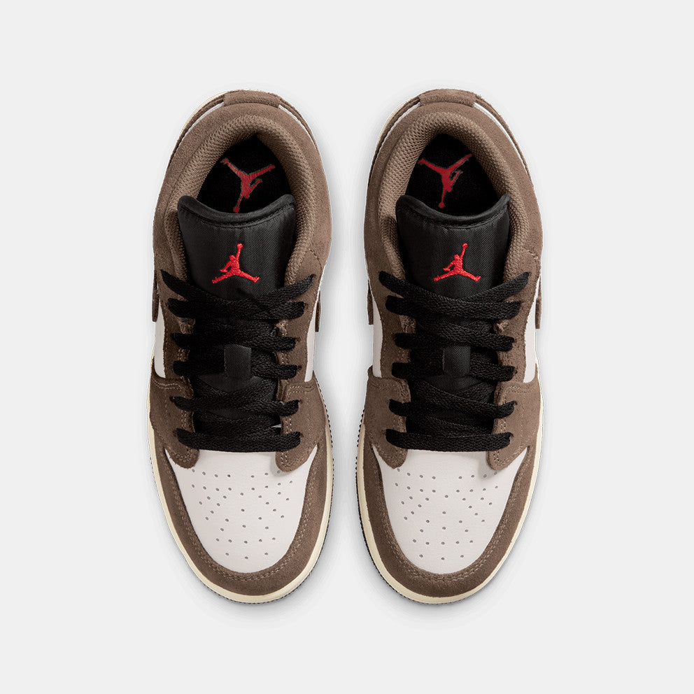 Big Kid's Air Jordan 1 Low Palomino/Phantom 553560-200