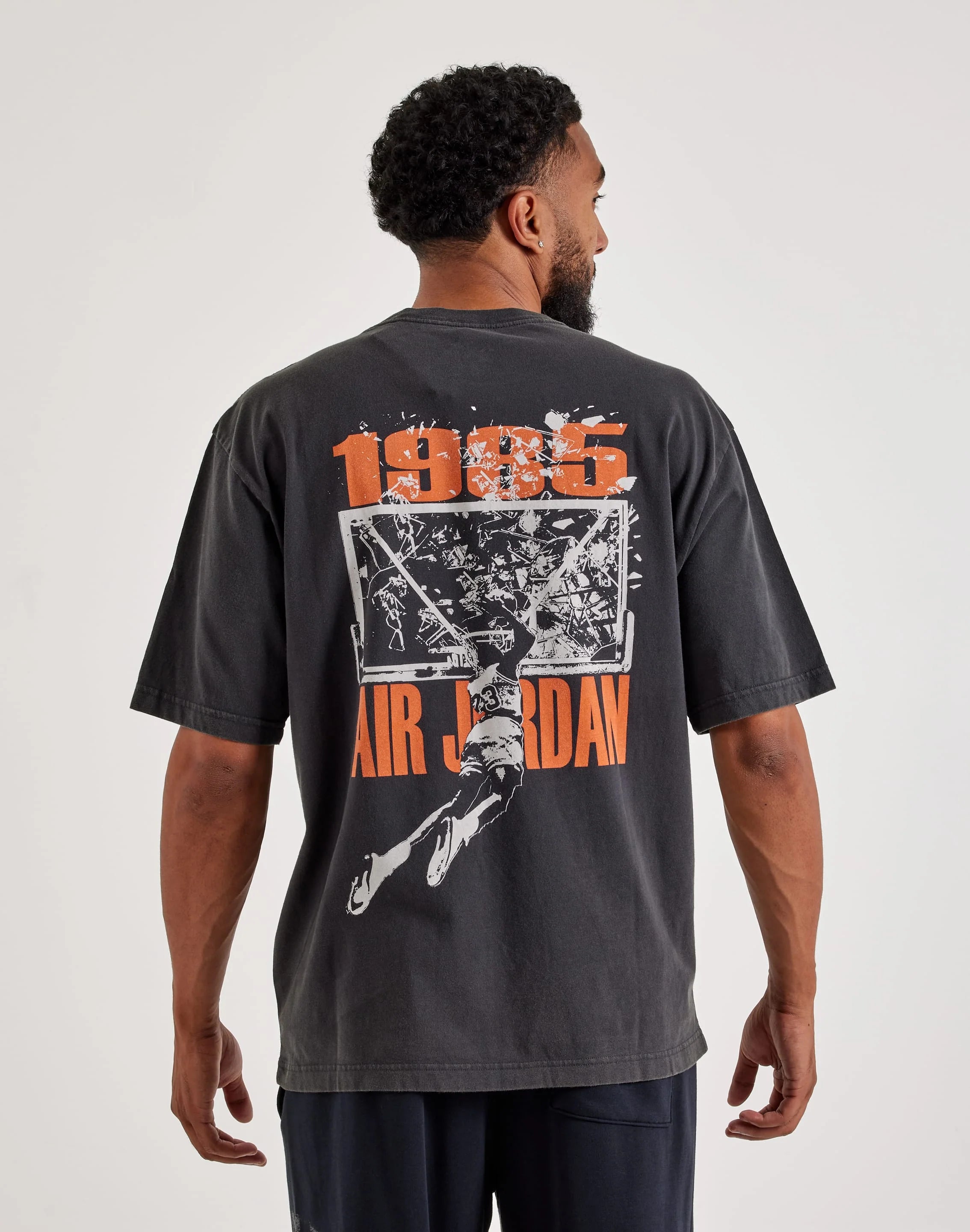 Men's Jordan Brooklyn Oversized Graphic T-Shirt - Off-Noir/Sail 3