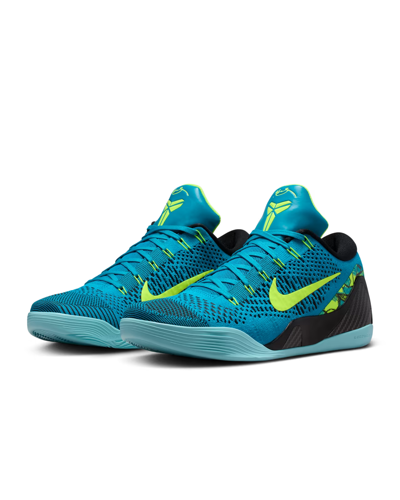 Kobe IX Elite Low Protro Neo Turquoise/Volt IO3673-400 6