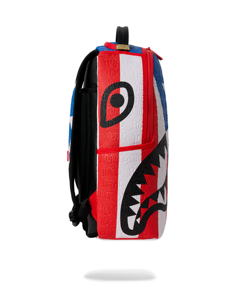 Sprayground Jon Z Puerto Rico Flag Center Shark - Multi-Color