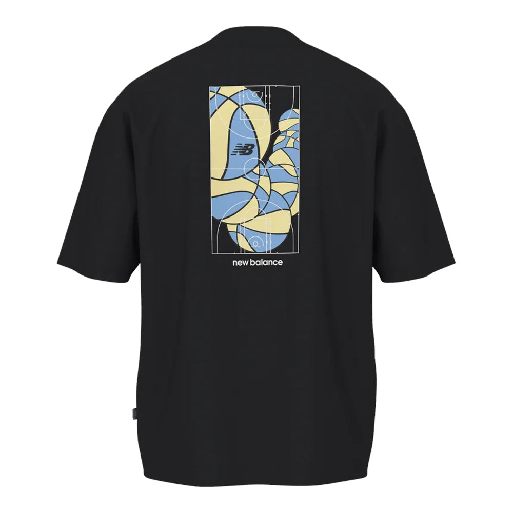 New Balance Men's Hoops Mosaic Court Graphic T-shirt 4