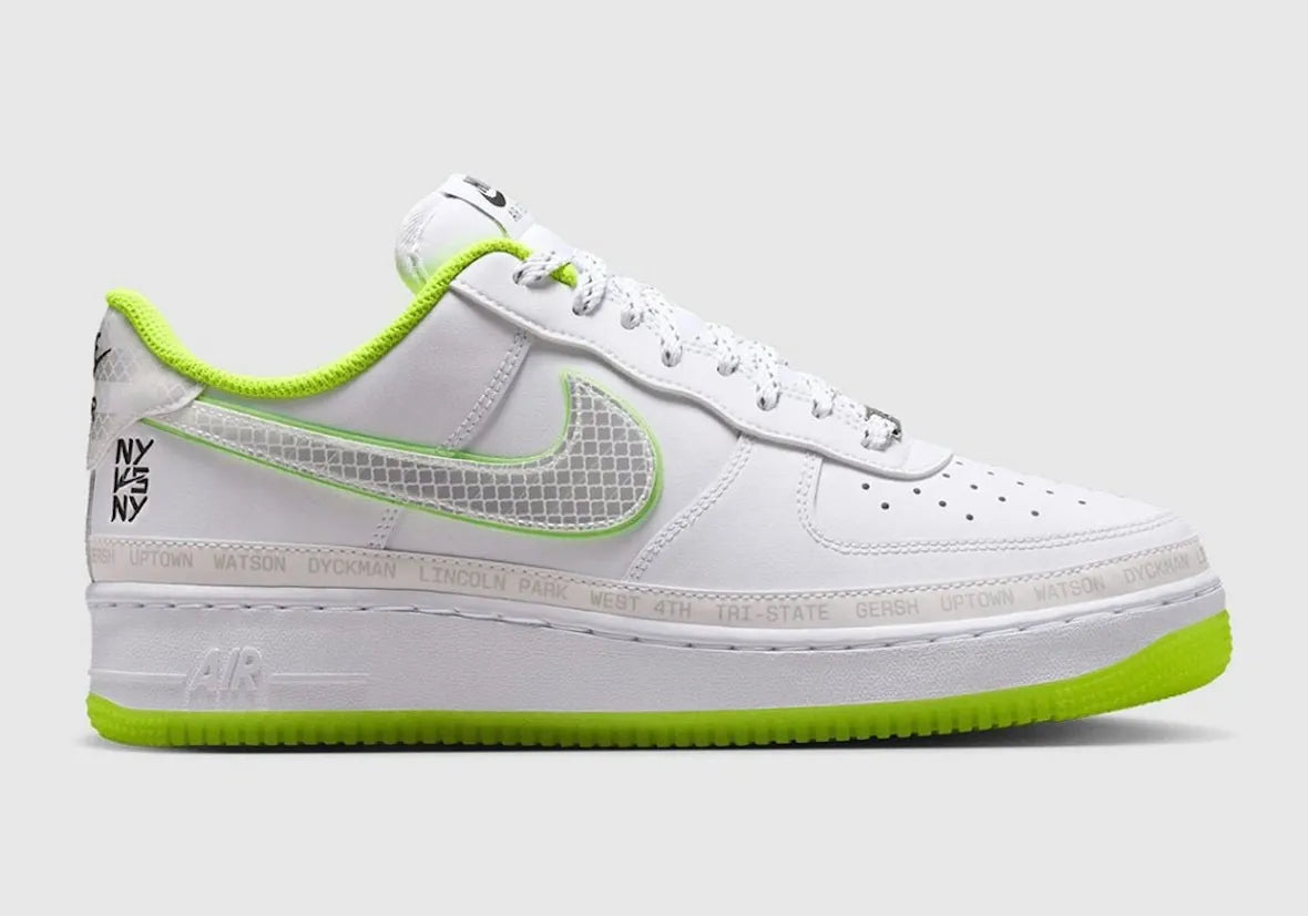 Men's Nike Air Force 1 Low “NY vs. NY” White/Hi-Vis Green IR1982-100