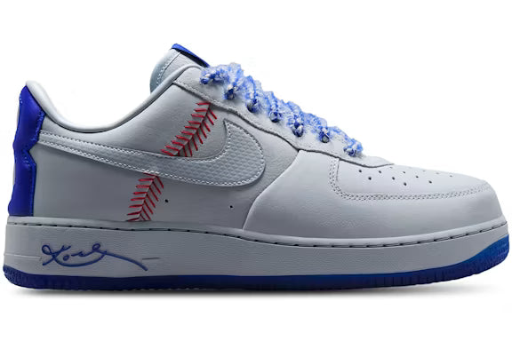 Men's Nike Kobe Air Force 1 Low Dodgers Protro Wolf Grey/Rush Blue IQ3920-001