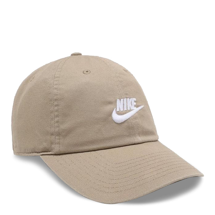 Unisex Nike Club Unstructured Futura Wash Cap - Lt Khaki/White 1