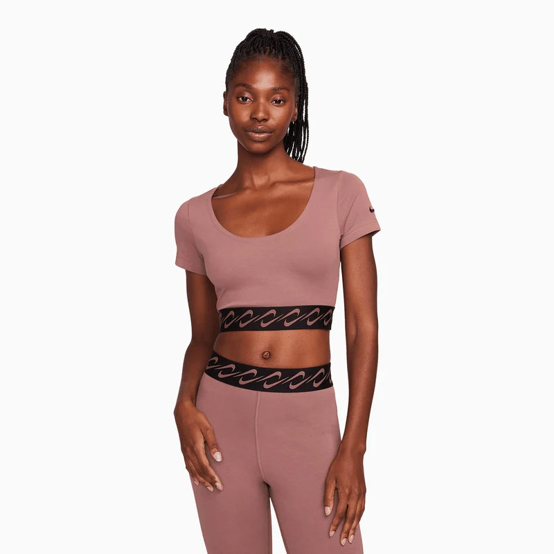 Women's Nike Sportswear Essentials Top Smokey Mauve/Black FN3666-208