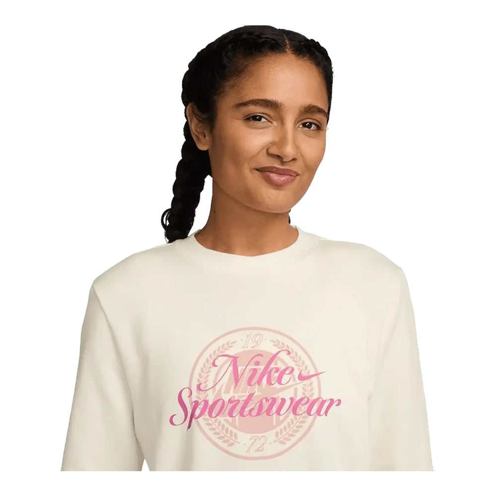 Women's Nike Sportswear Club Fleece Sail/Pink HV2342-133