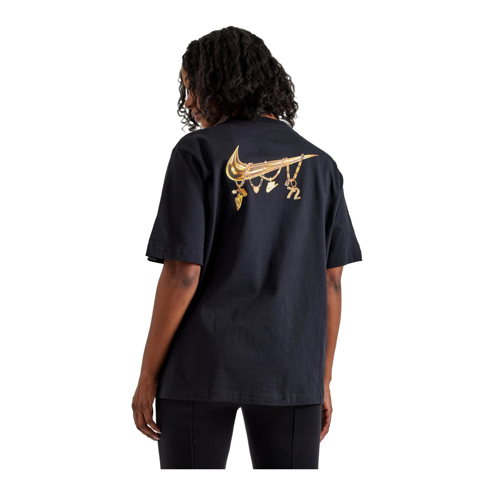 Women's Nike Sportswear Loose Graphic T-Shirt Black HF0777-010