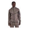 Men's Nike Tech Fleece Windrunner Full-Zip Hoodie - Cave Stone/Black