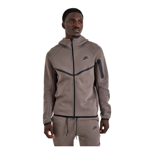 トップス NIKE Tech Fleece Men's Nike Tech Fleece Windrunner Full-Zip Hoodie - Cave Stone