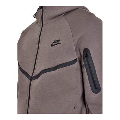 Men's Nike Tech Fleece Windrunner Full-Zip Hoodie - Cave Stone/Black 2