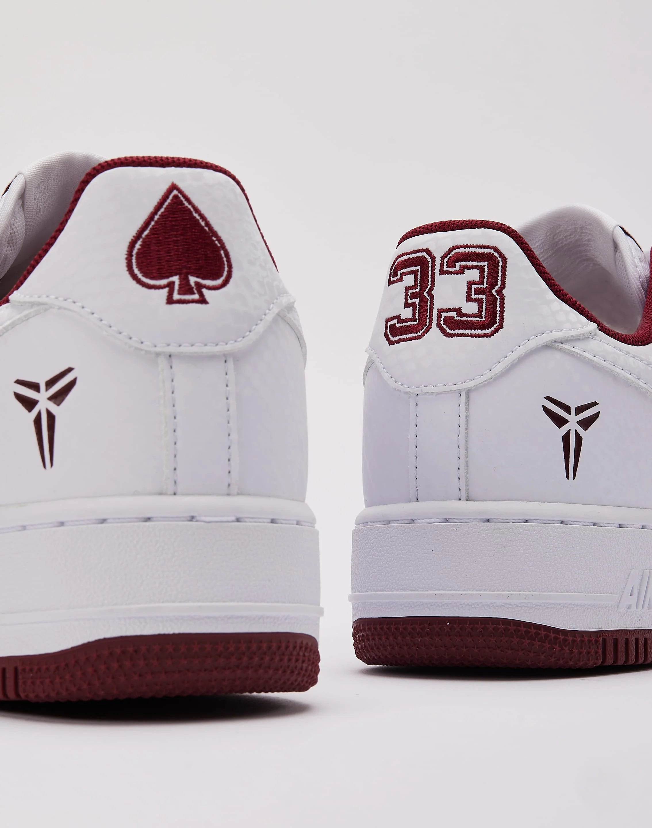 Men's Nike Kobe Air Force 1 Low Lower Merion White/Team Red IB0018-101
