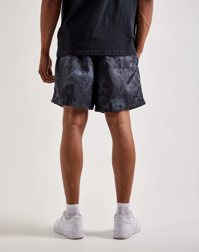 Men's Nike Club Flow Woven Shorts - Black/White 3
