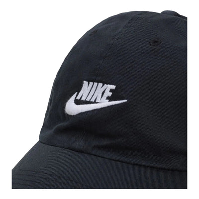 Unisex Nike Club Unstructured Futura Wash Cap - Black & White