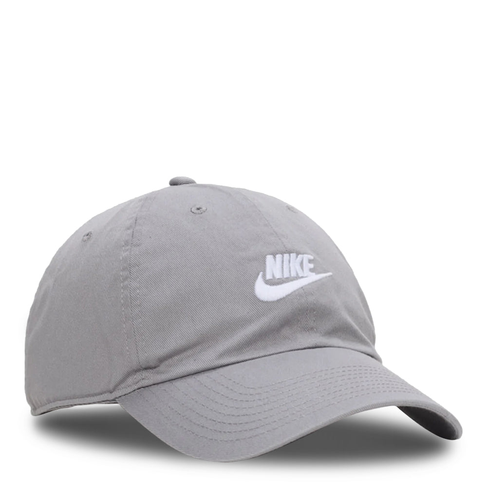 Unisex Nike Club Unstructured Futura Wash Cap- Particle Grey/White 1