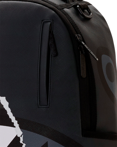 Sprayground Center Rip Revealing Gray Check Backpack