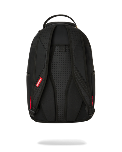 Sprayground Shark Central Black Nylon Gray Embossed Backpack