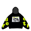 Red Letters Men's Race To Jesus Scattered Hoodie - Black