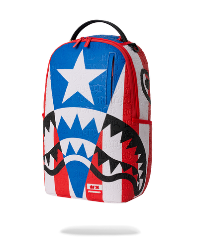 Sprayground Jon Z Puerto Rico Flag Center Shark - Multi-Color